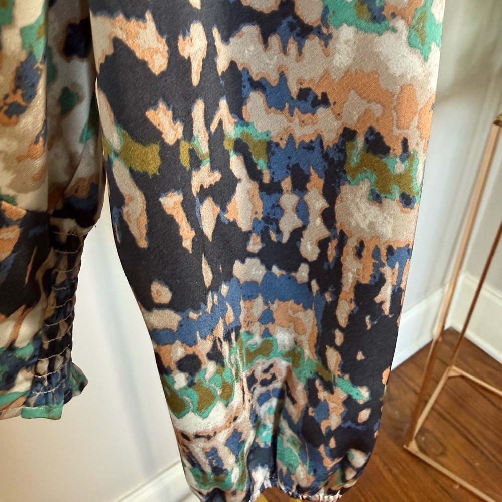 Vero Moda Multicolor Abstract Blouse S - Picture 5 of 8